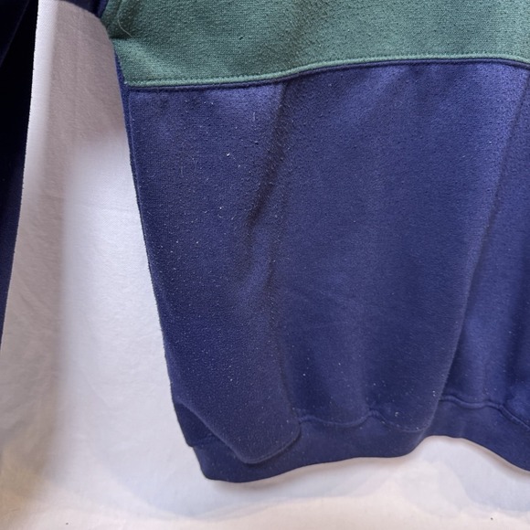 90s Bold Spirit Color Block Holiday Sweatshirt Boxy Cut Retro Size Medium - Picture 2 of 6